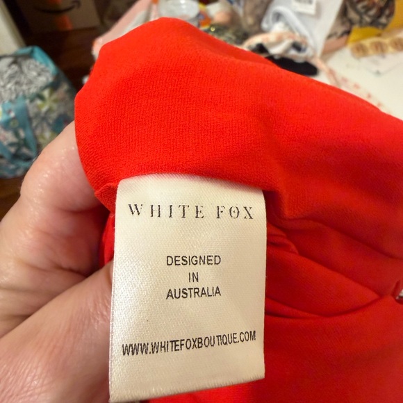 White Fox Red Mini Dress - Picture 7 of 8